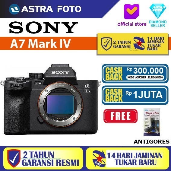 Sony A7IV Body Only - Sony A7 IV - Sony A7M4 - Sony A7 Mark IV ORI