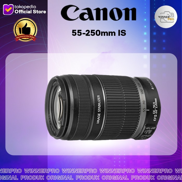 Lensa Canon 55-250mm IS