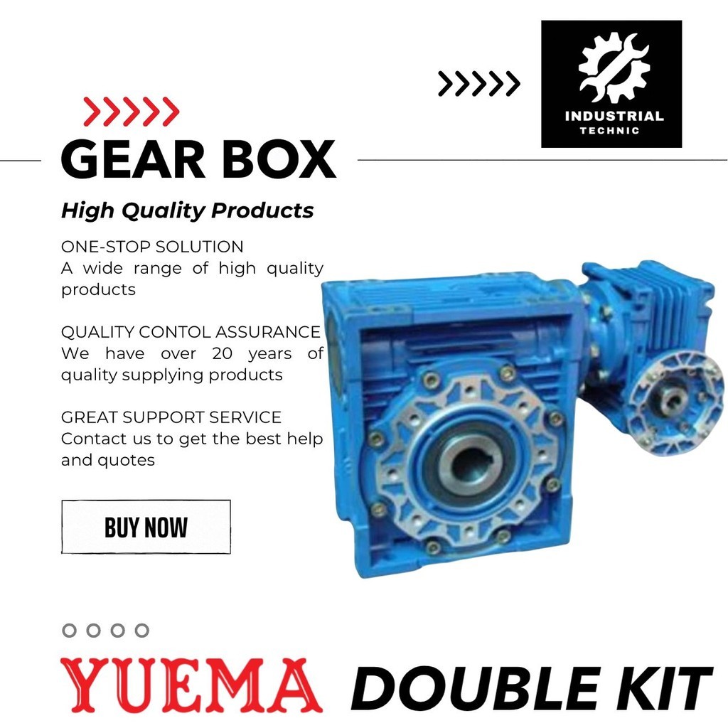 GEAR BOX YUEMA DOUBLE KIT NMRV YMRV 50/110/ GEAR BOX REDUCER/ GEAR BOX REDUCER NMRV/ GEAR BOX REDUCE