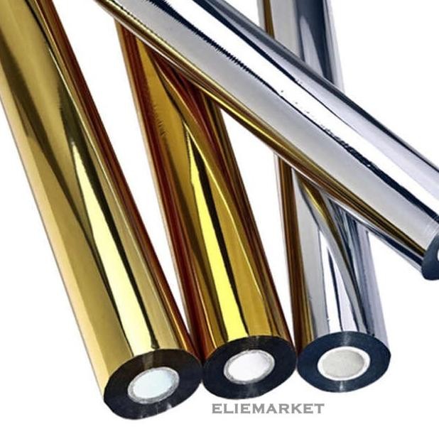 

KERTAS FOIL / HOT STAMPING FOIL / Hotprint / Poly Emboss Undangan EMAS