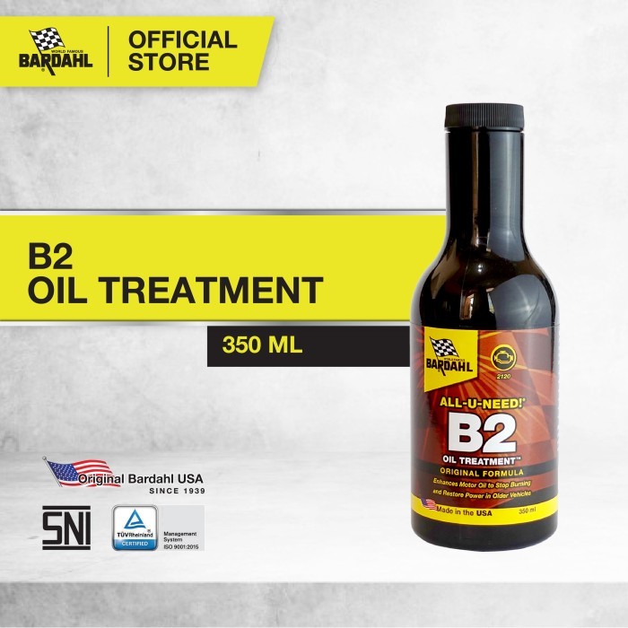 Bardahl B2 Oil Treatment Original Formula - Aditif Oli Mesin (350Ml) New