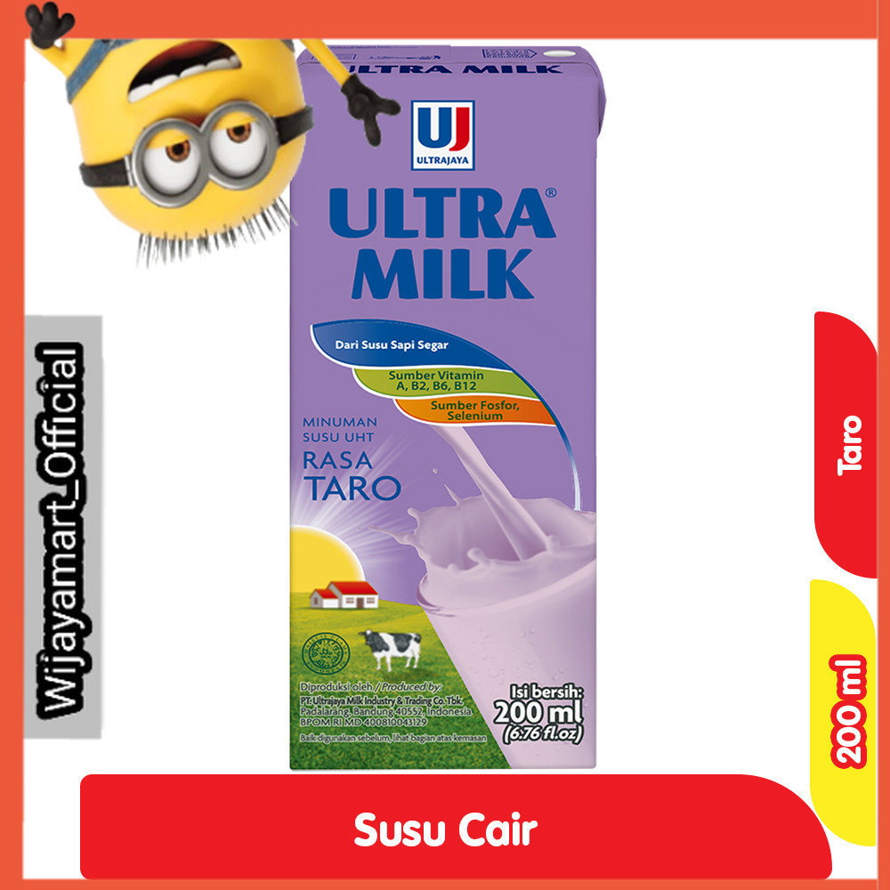 

Ultra Milk Susu UHT Taro Kotak 200 ml