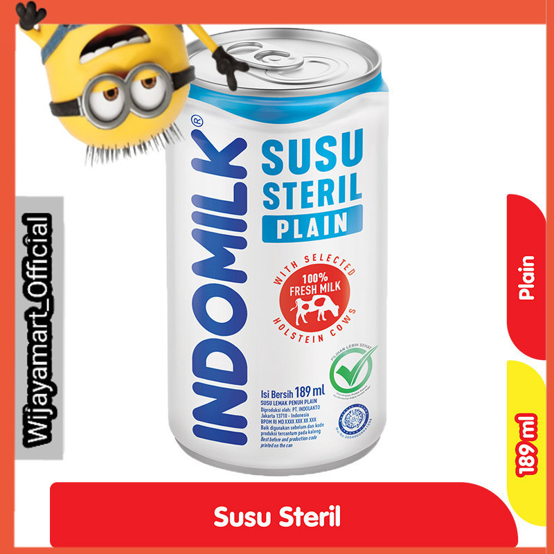 

Indomilk Susu Steril Plain Kaleng 189 ml