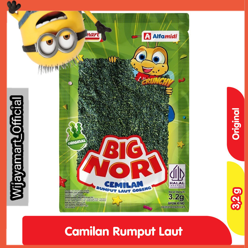 

Alfamart Big Nori Camilan Rumput Laut Goreng Original 3.2 g