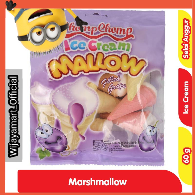 

Chomp-Chomp Mallow Es Krim Marshmallow Anggur 60 g