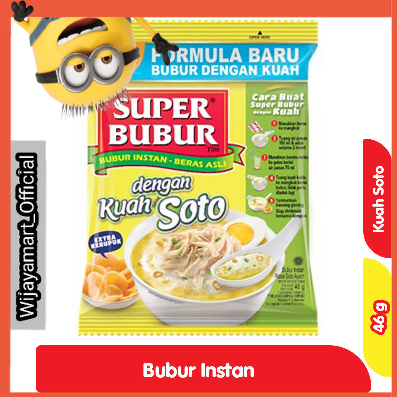 

Super Bubur Instan Kuah Soto 46 g