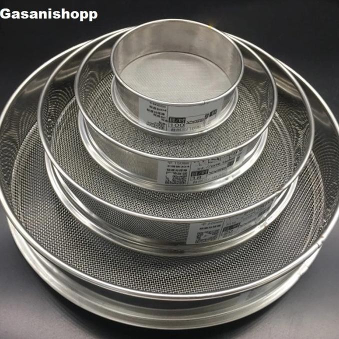 Sieve Test Ayakan Stainless Mesh 100 (150 Um )Diameter 40 Cm (15 Inch)