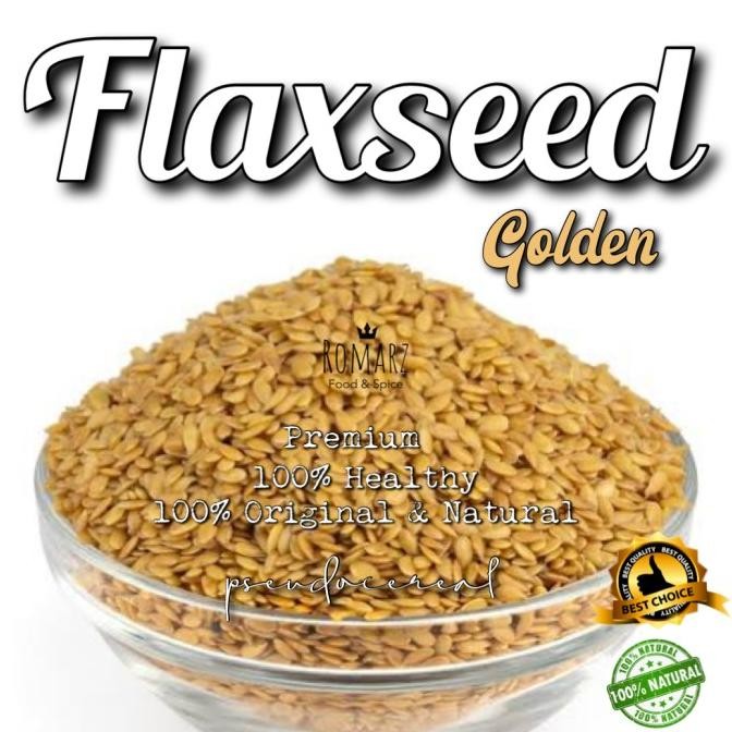 

terbaru golden flaxseed premium 200gr | natural golden flaxseed
