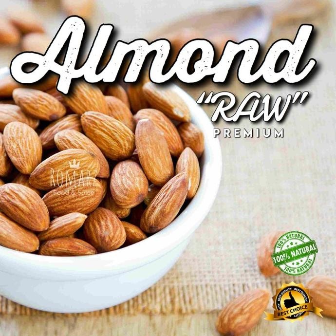 

terbaru kacang almond mentah 250gr | raw whole almond not almond roasted 250gr