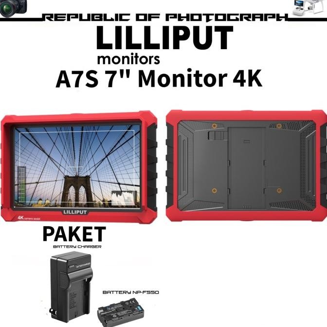 TERBARU - LILIPUT A7S 7" Monitor 4K HDMI / LCD MONITOR LILIPUT A7S 4K