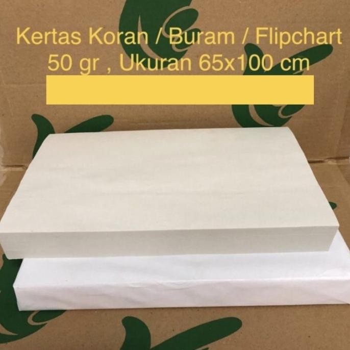 

TERMURAH - Kertas Koran / Buram / Flipchart 50gr ( 65x100 cm )