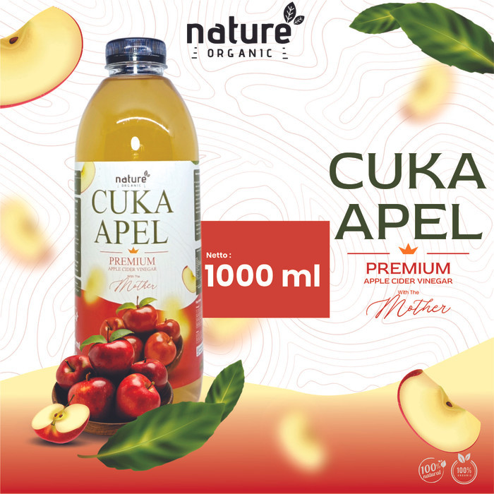 

NATURE ORGANIC CUKA APEL ORIGINAL 1000 ML - DIET DETOKS