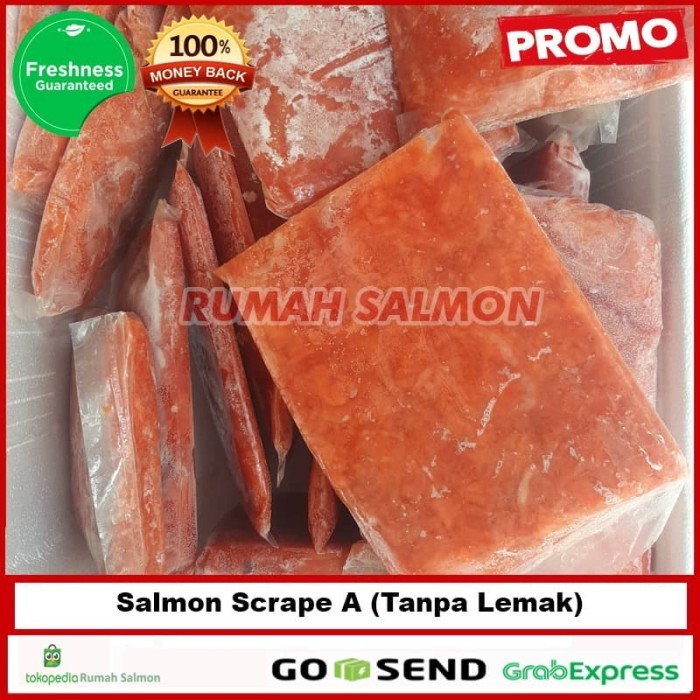 

Grosir Salmon Scrape A (Tanpa Lemak) / Tetelan Salmon Grade A