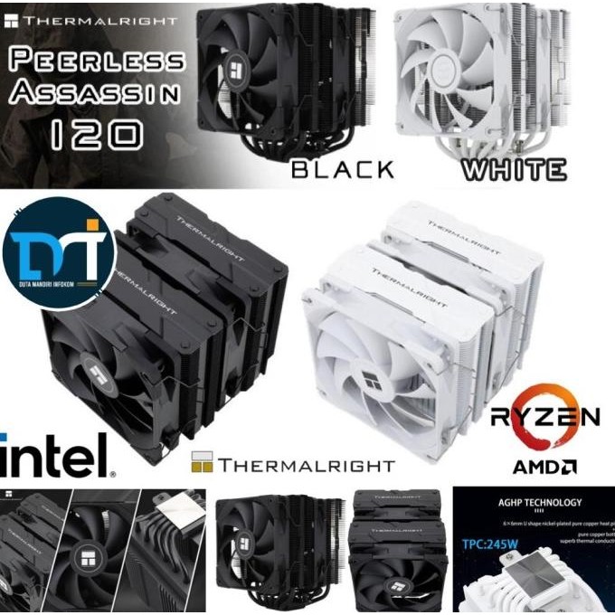 TERBARU - ThermalRight Peerless Assassin 120 Black I White - Air CPU Cooler