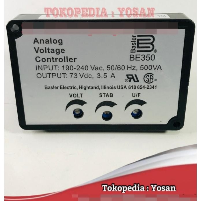Avr Basler Be350 Untuk Dinamo Genset