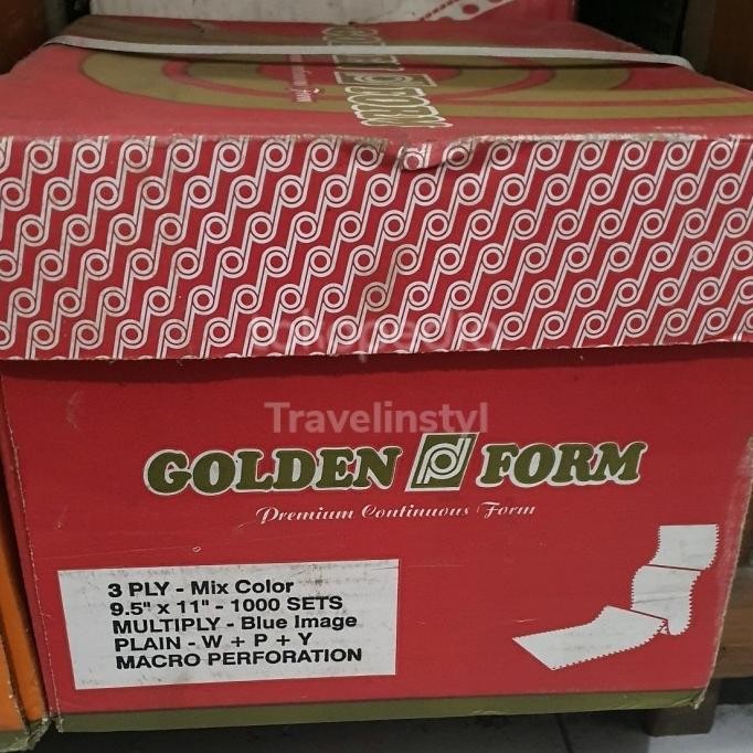 

TERMURAH - kertas komputer continuous form 3ply 9,5x11 paperline warna