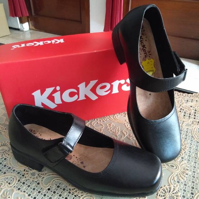 Sepatu Casual Terbaru Sepatu Pantofel Wanita Kulit Asli Paskibra Kickers Wanita Sekolah