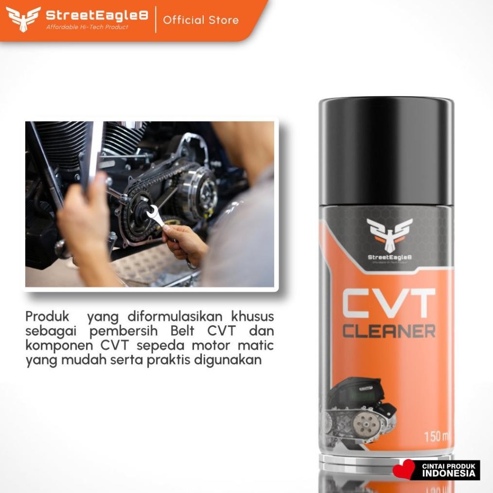 Ve29 Street Eagle 8 Pembersih Cvt Motor Matic / Pembersih Belt Cvt Semprot / Cvt Cleaner - 150Ml Ber