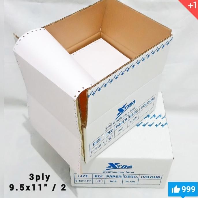 

TERBARU - Continuous form 3ply 9,5x11"/2