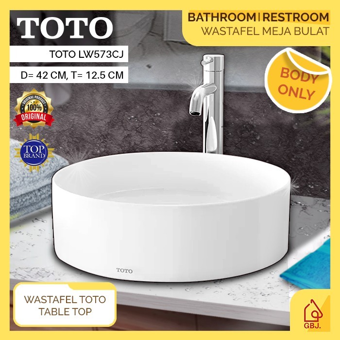 WASTAFEL MEJA BULAT TOTO LW573J (BODY ONLY) / WASHTAFEL CUCI TANGAN