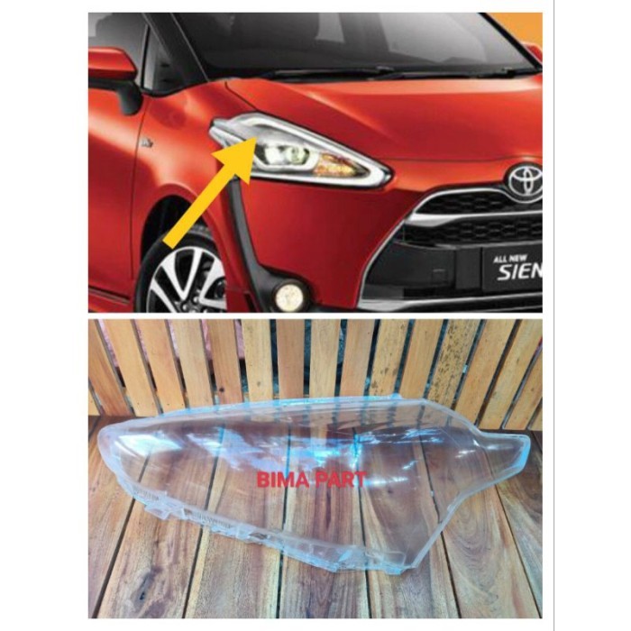 MIKA KACA LAMPU DEPAN MOBIL SIENTA HEADLAMP SIENTA ORIGINAL