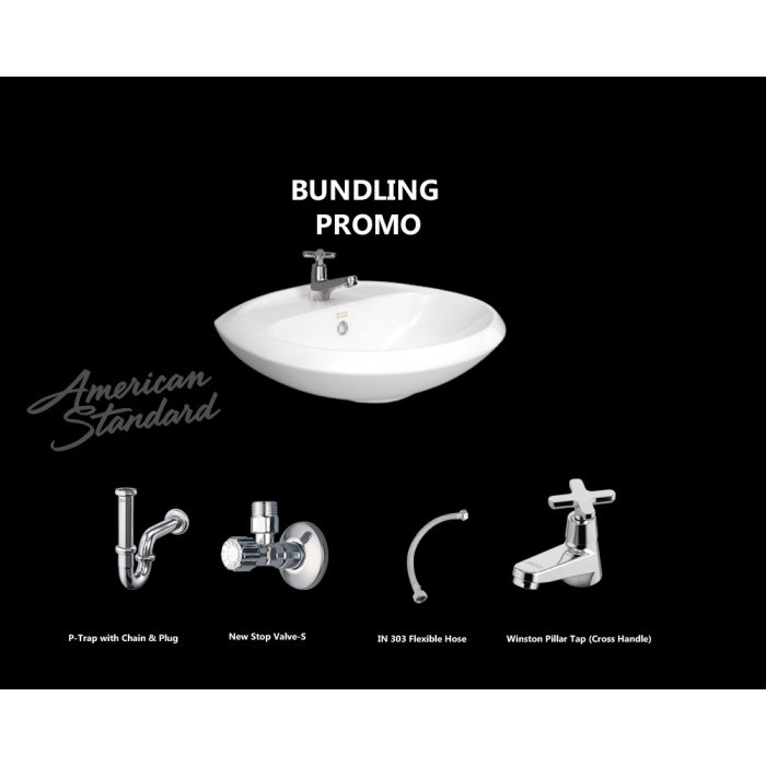 WASTAFEL DINDING AMERICAN STANDARD/ WALL HUNG MY WINSTON LAVA FULLSET
