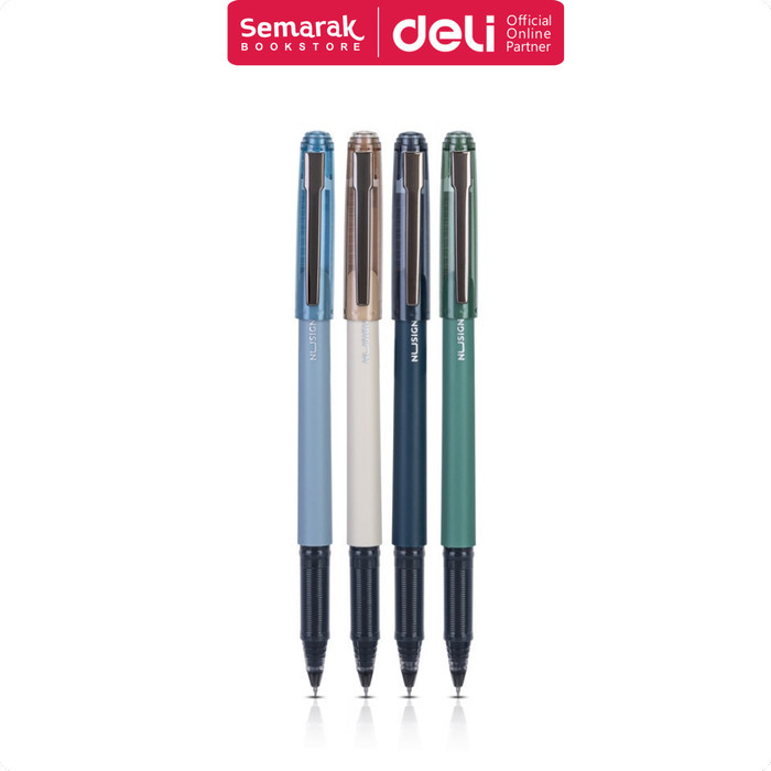 

Terbaru Deli NS567 Nusign Gel Pen Pulpen Jel Kantor Elegan 0.5 mm - Black 100% ori