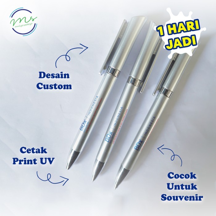 Terbaru Pulpen Promosi / Pulpen Bambu Custom Print UV / Pulpen Souvenir / Pulpen Kantor 100% ori