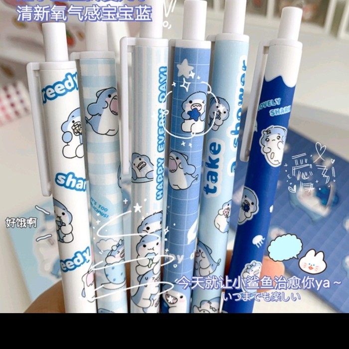 

Terbaru pulpen cartoon baby shark pulpen pelajar pulpen kantor/960 100% ori