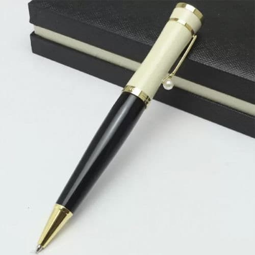 

Terbaru Luxury MB Ballpoint Greta Garbo White/Gold Office Pen Gift 100% ori