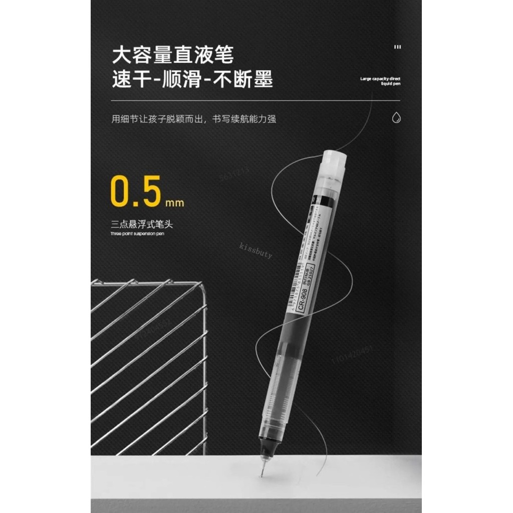 

Terbaru 5/10 Pcs High Quality Needle Type Gel Pens Straight Yype Ballpoint Pen Water Stationery