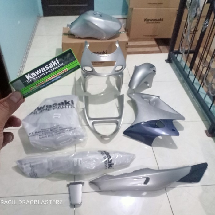Grosir Full Fairing Full Cover Body Set Ninja Rr Old Silver Original