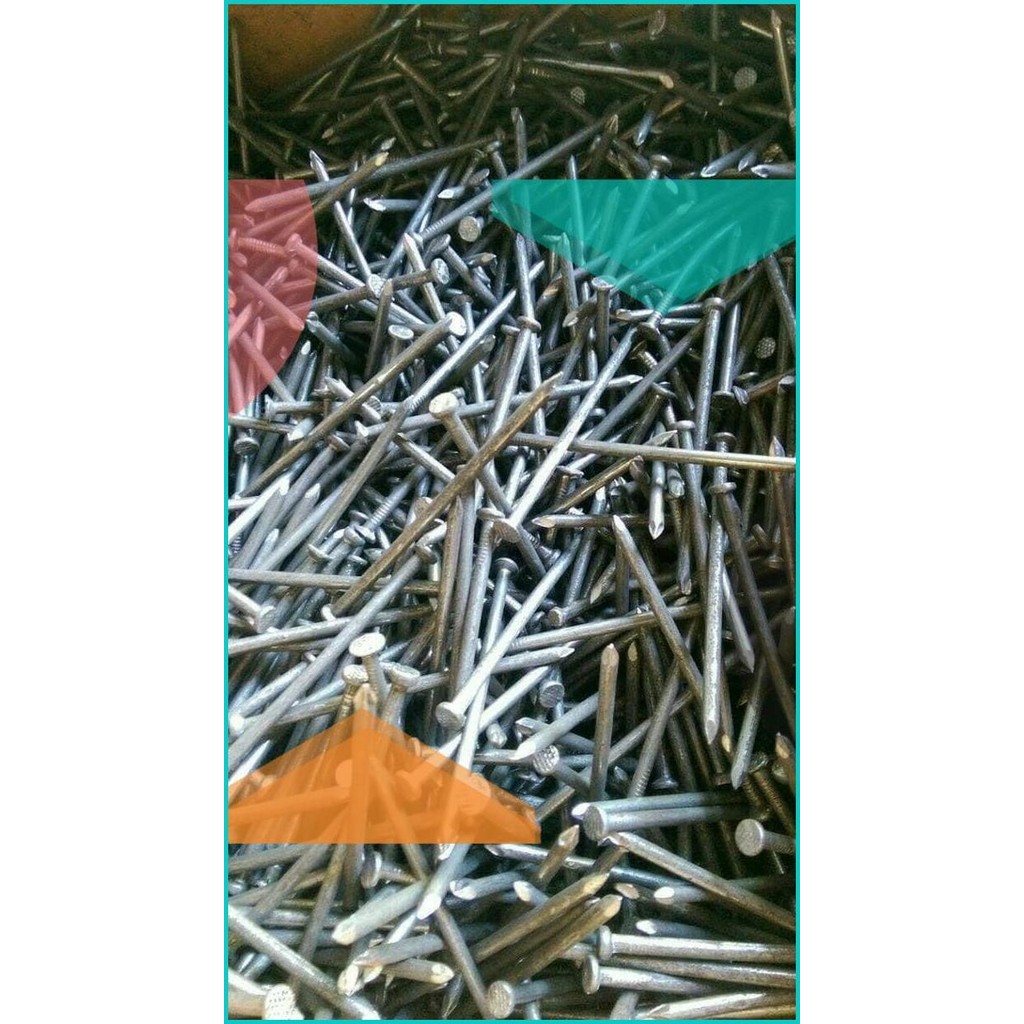 1 Dus 30kg Paku 2" 3" 4" 5" Inch 5 7 10 12 cm Paku Papan Paku Kayu 14