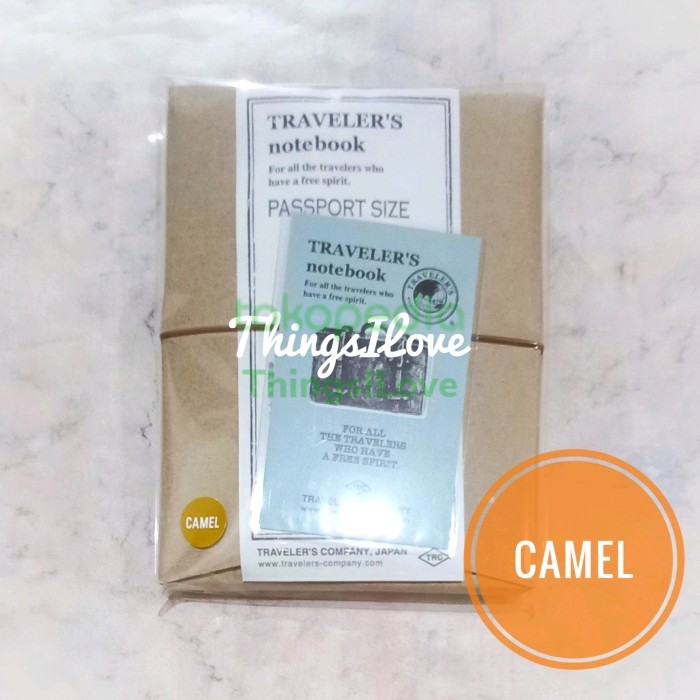 

Midori Traveler'S Notebook Passport Size Starter - Camel - Authentic Promo