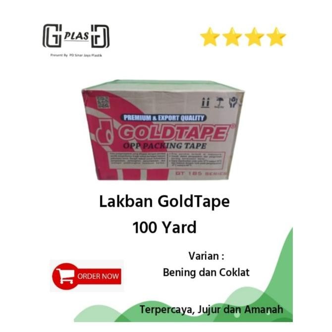 

Lakban GoldTape 100yard Bening/Coklat