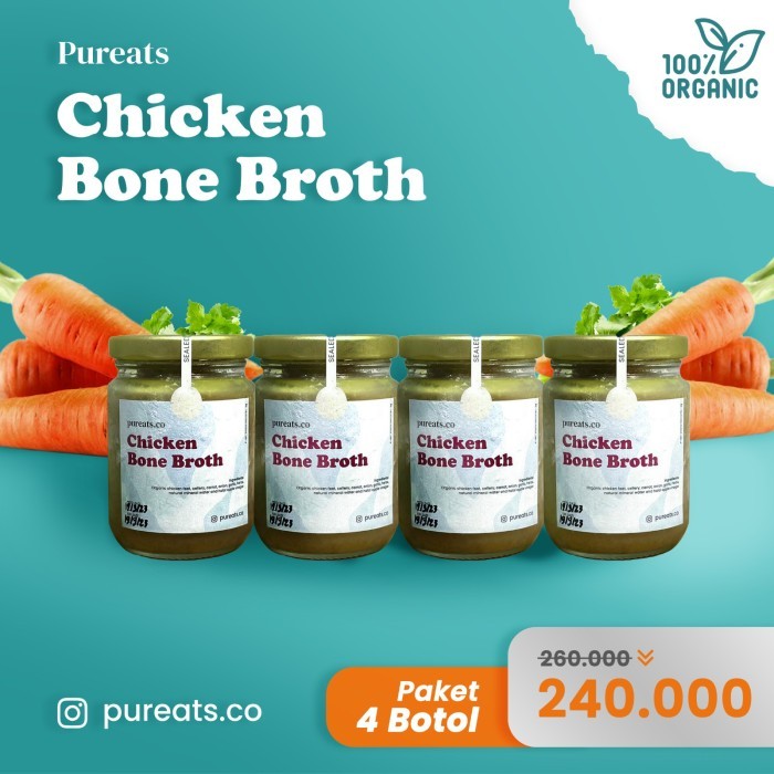 

Paket 4 Botol Premium Chicken Bone Broth