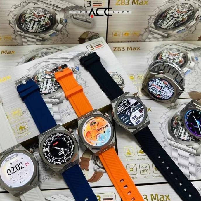 BEBAS ONGKIR - Smartwatch Z83 Max ULTRA HD AMOLED (49mm) SERIES Z IP68 ANDROID & i0s