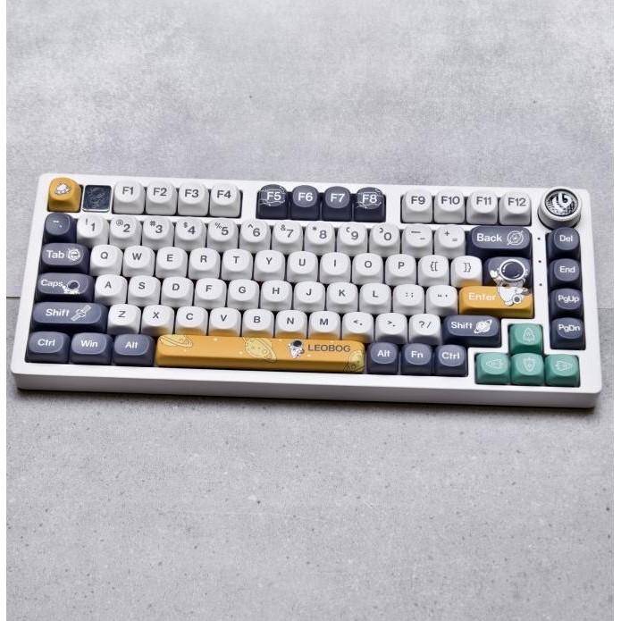 LEOBOG Hi75 V3 ASTRONAUT Gasket Mounted Aluminum Alloy Hot-Swap RGB FULL SET Mechanical Keyboard
