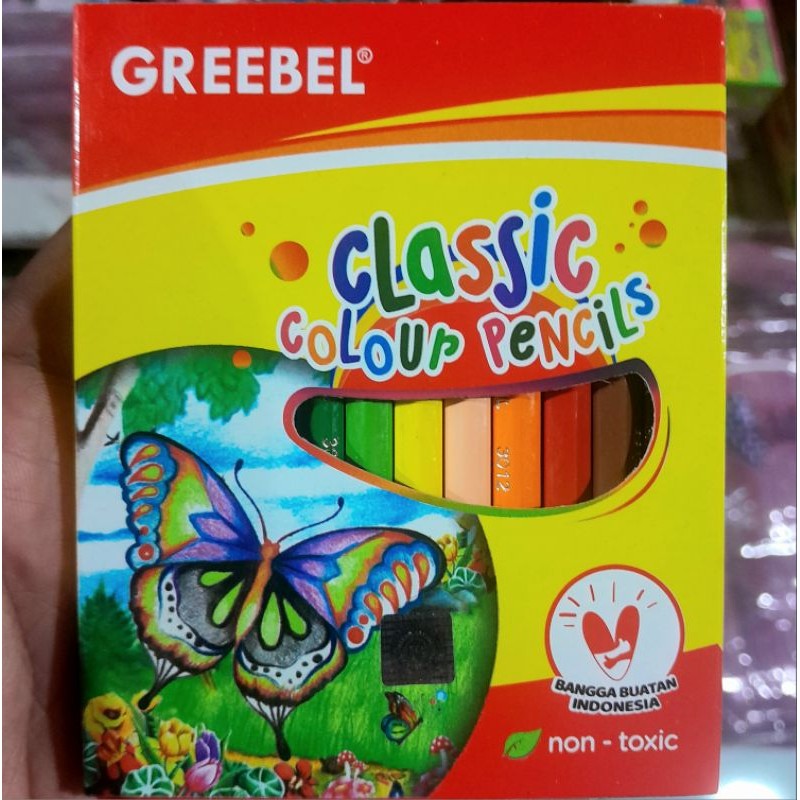 

Pensil Warna Greebel Classic Colour Pencils non toxic 12 warna