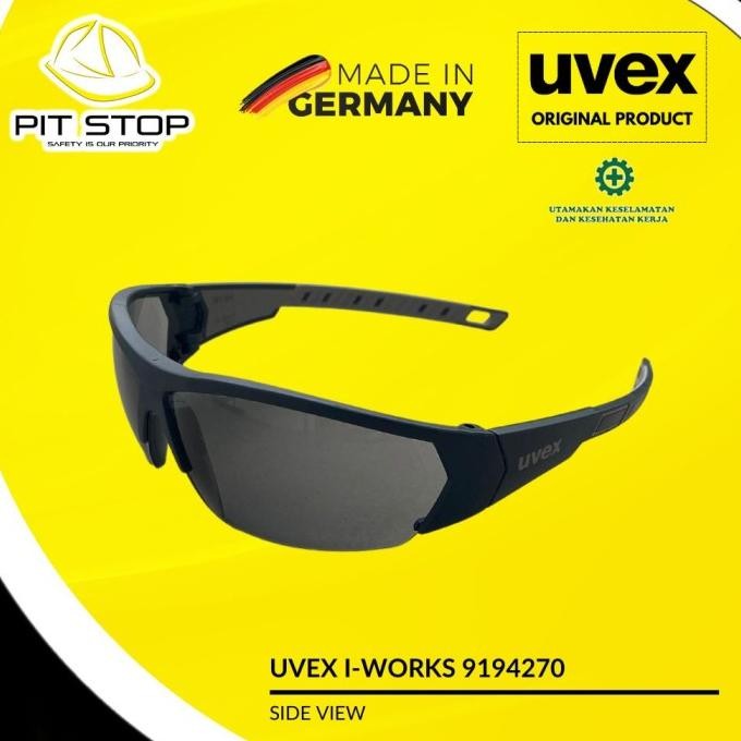 KACAMATA SAFETY EYEWEAR GLASSES UVEX I-VO 9160076 ANTI GORES SCRATCH UV FOG 2710T