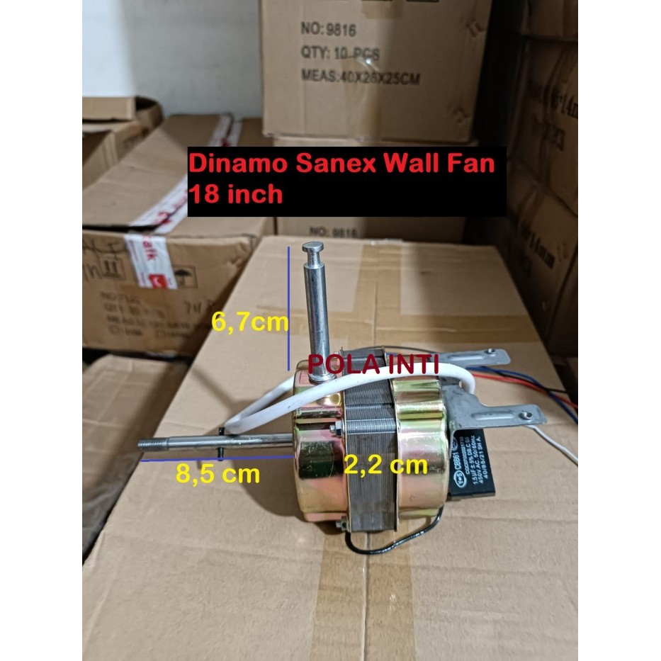DINAMO KIPAS ANGIN SANEX WALL FAN 18 INCH - MOTOR KIPAS ANGIN SANEX 18