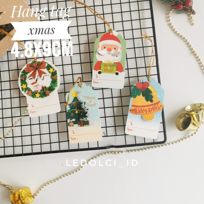 

NEW! 5 PCS HANG TAG HANGTAG NATAL CHRISTMAS HIASAN DUS BOX MIX DESAIN Limited