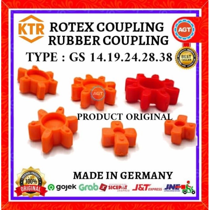 ROTEX COUPLING GS-19 ELEMENT/RUBBER ONLY KTR ORIGINAL 100%