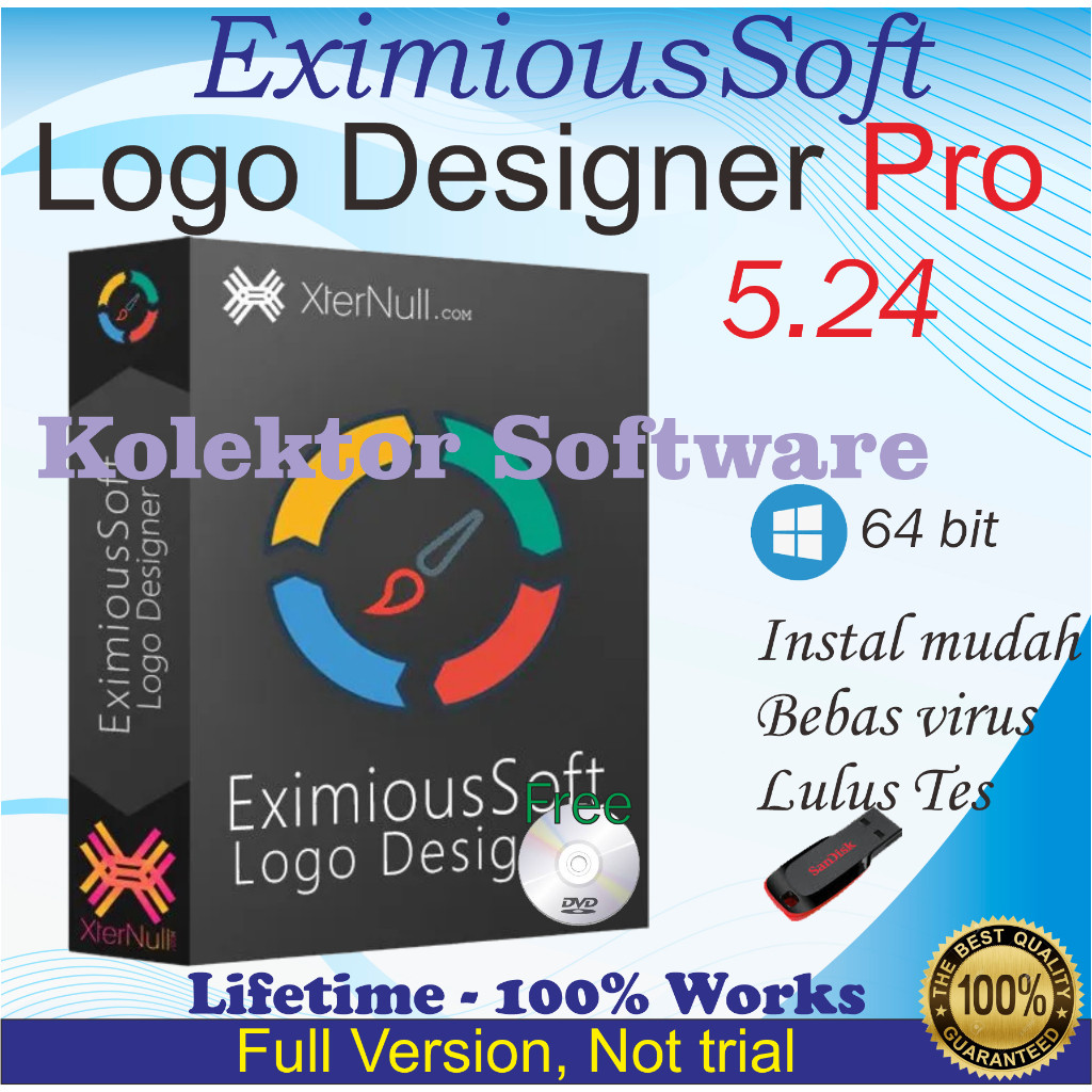 EximiousSoft Logo Designer Pro - Full Version, Lifetime