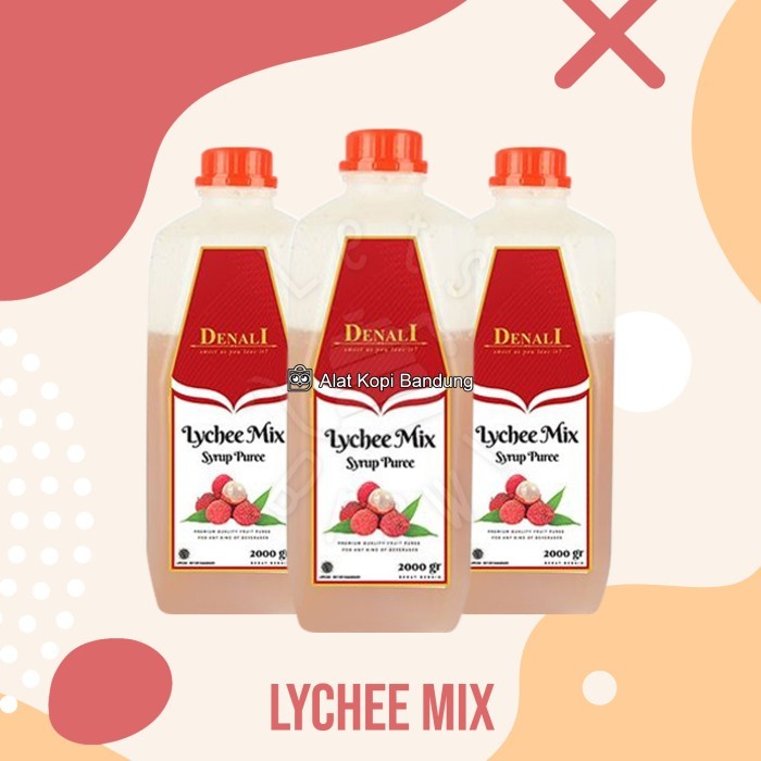 

Denali Puree Mix Syrup Strawberry Pinneaple Lychee Raspberry 2000G Barangbaru