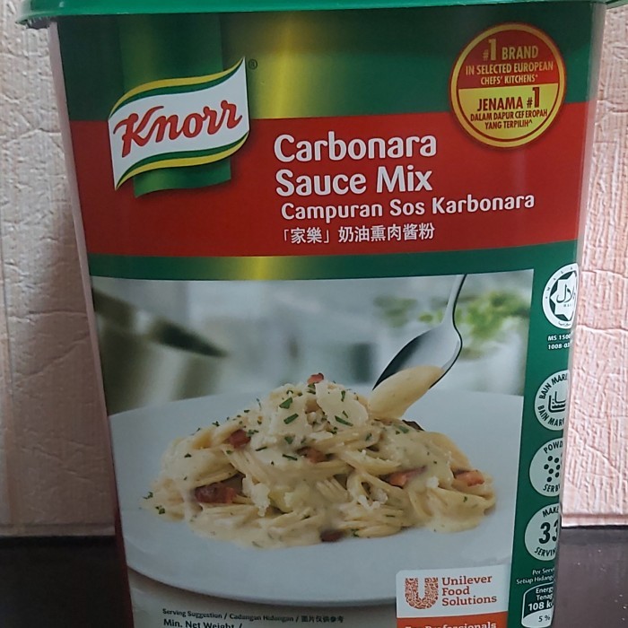 

Knorr Carbonara Sauce Mix / Saus Karbonara 750Gr Terbaik
