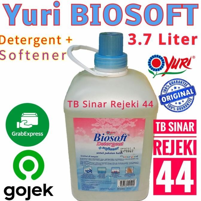 Yuri Biosoft Detergent Cair + Softener Jerigen 3.7 Liter