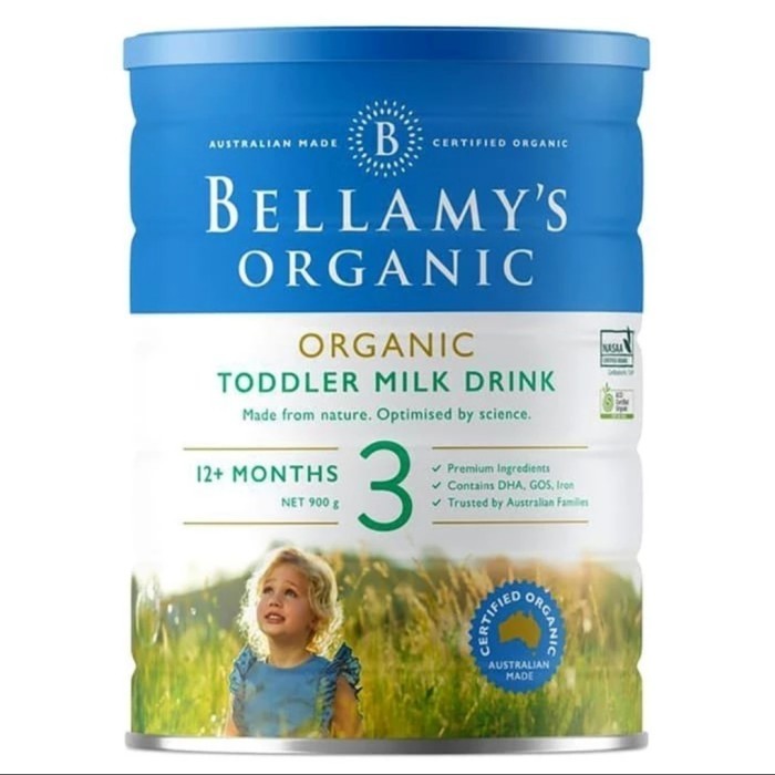 Bellamy'S Bellamys Organic Milk Step 3 Toddler Formula 900 Gr Susu