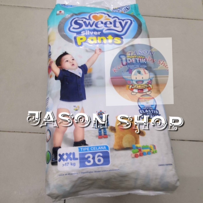 Popok Celana Sweety Silver Pants Xl (44),Xxl (36) Pcs