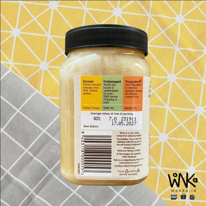 

Airborne - Madu Clover 500 Gr - New Zealand Honey - Antibiotik Alami Barangbaru